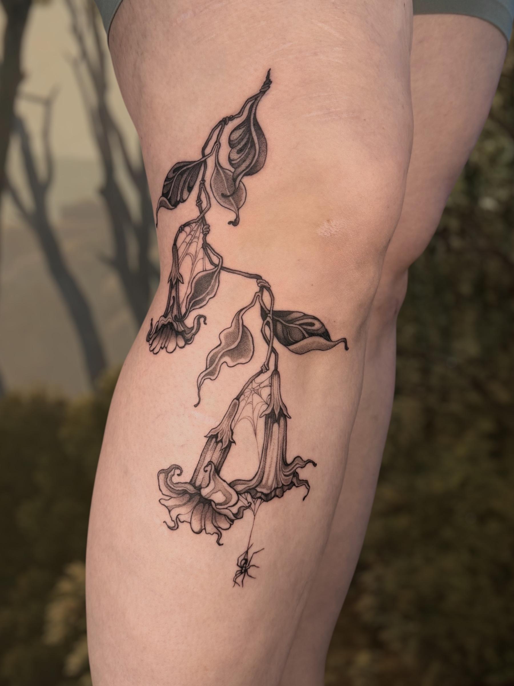 dripping flower spider leg