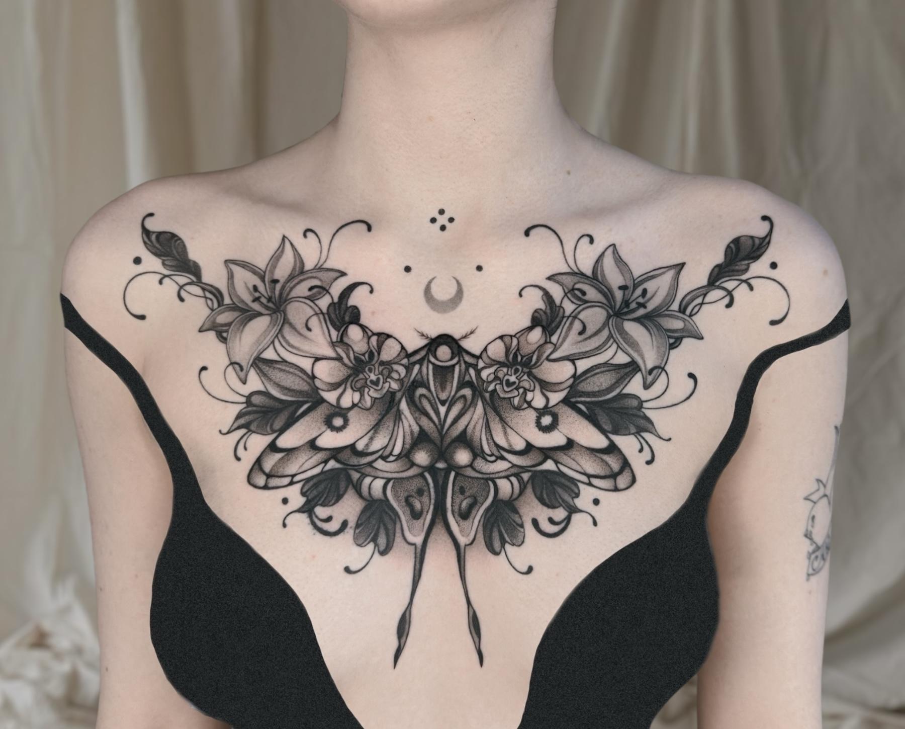 chest piece coverup moth