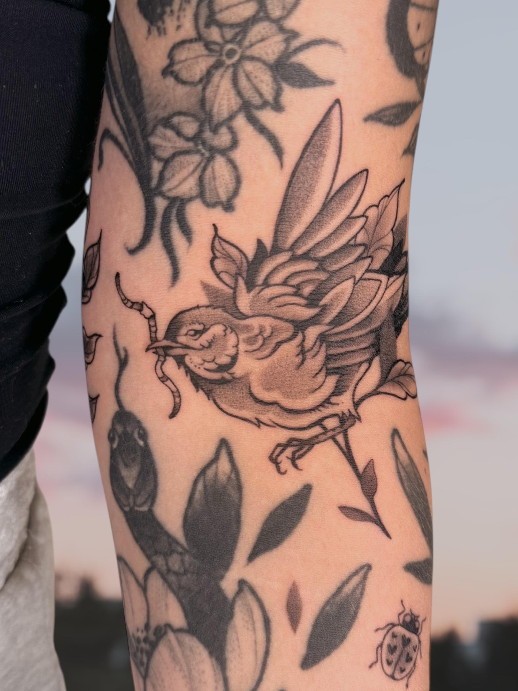 bird with the worm filler